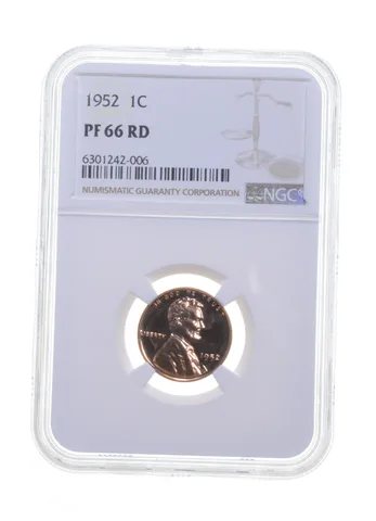 PF66 RD 1952 Lincoln Wheat Cent - Graded NGC a6087