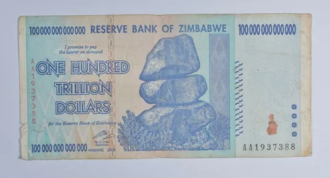 2008 Zimbabwe 100 TRILLION Dollar - AA Notes - 100% Authentic