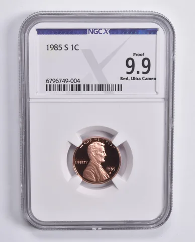 1985-S Lincoln Memorial Cent Proof 9.9 RD UCAM NGC X NGCX