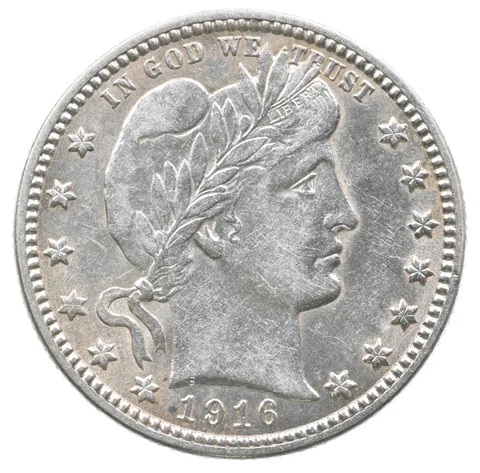 1916-D Barber Quarter a6861