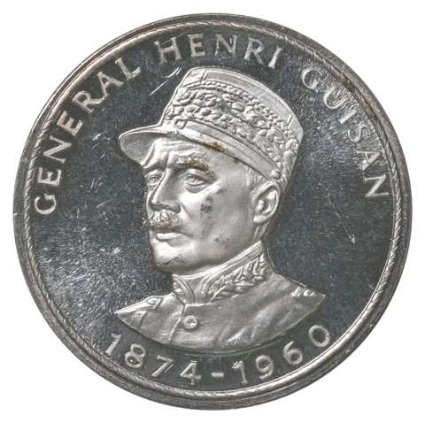 1960 General Henri Guisan Mobilization Commem Medal Swiss Shooting Metal *6425