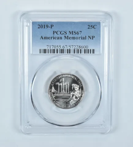 2019-P Washington Quarter ATB American Memorial MS67 PCGS