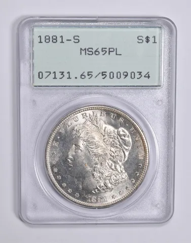 MS65 PL 1881-S Morgan Silver Dollar PCGS Rattler Upgrade? *0316