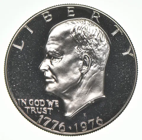 1976-S Eisenhower Dollar 40% SILVER - PROOF Cameo (1 coin)