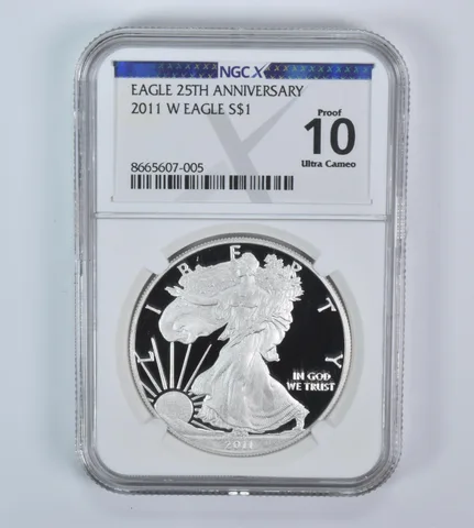2011-W American Silver Eagle Proof 10 UCAM NGC X NGCX