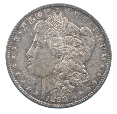 Better 1898 Morgan Silver Dollar - 90% US Coin - Nice Coin *467