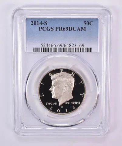 2014-S Kennedy Half Dollar PR69 DCAM PCGS Blue Label