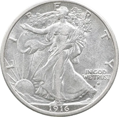 1916-D Walking Liberty Half Dollar *3717