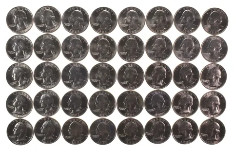 Lot (40) 1985-D Washington Quarter Clad Unc Roll