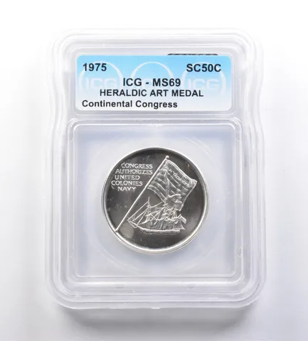 1975 So-Called Half Dollar Continental Congress MS69 ICG *7212