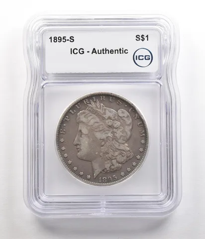 1895-S Morgan Silver Dollar Authentic ICG a5514