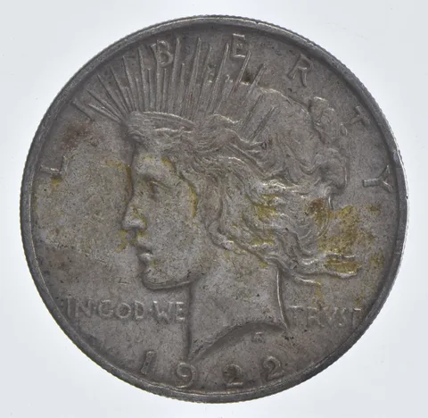 Better - 1922-D Peace Silver Dollar - 90% US Coin *680