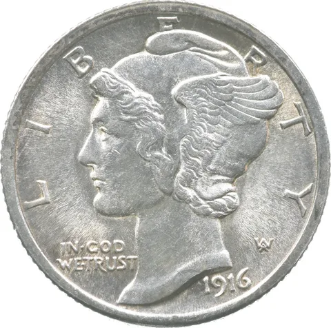 1916 Mercury Dime a9031