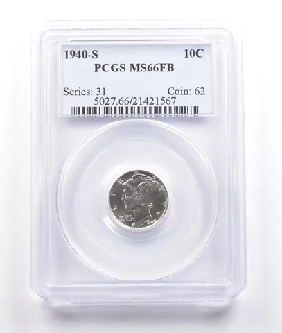 1940-S Mercury Dime MS66 FB PCGS *6845