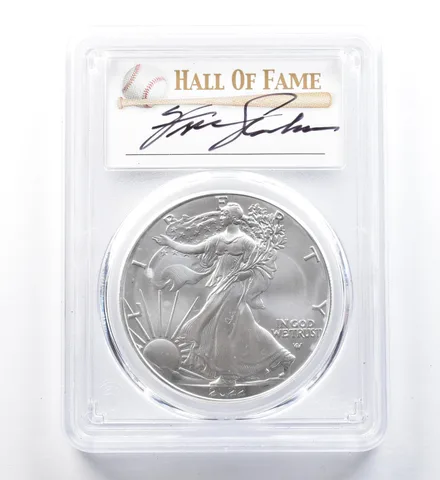 2022 American Silver Eagle Ferguson Jenkins FDOI MS70 PCGS *1273