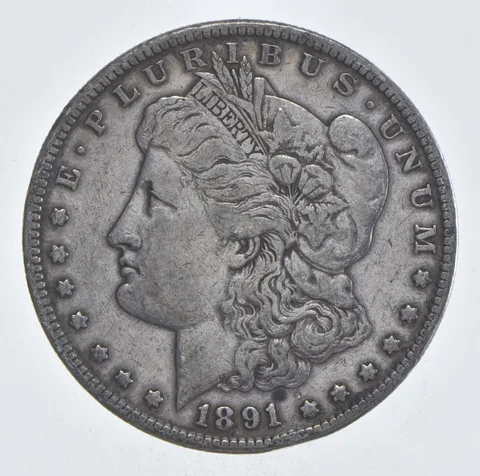 Early - 1891-S Morgan Silver Dollar - 90% US Coin *966
