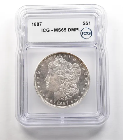 1887 Morgan Silver Dollar MS65 DMPL ICG a6700