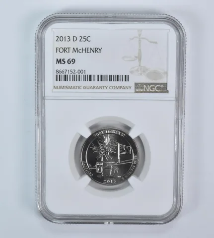 2013-D Washington Quarter ATB Fort McHenry MS69 NGC