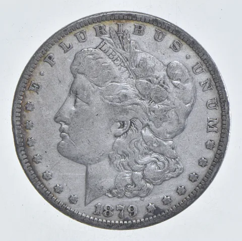 Early - 1879 Morgan Silver Dollar - 90% US Coin *068