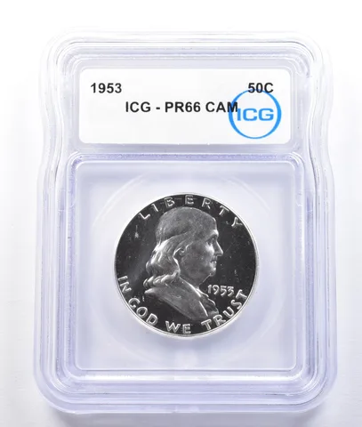 1953 Franklin Half Dollar PR66 CAM ICG a2527