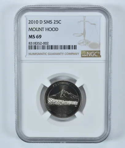 2010-D SMS Washington Quarter Mount Hood America The Beautiful MS69 NGC