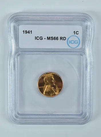 1941 Lincoln Wheat Cent MS66 RD ICG