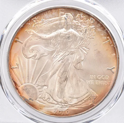 2010 American Silver Eagle MS66 PCGS Beautiful Tone *1426