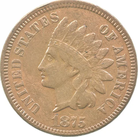 1875 Indian Head Cent *3613