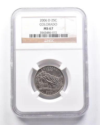 MS67 2006-D Washington State Quarter Colorado NGC a6366