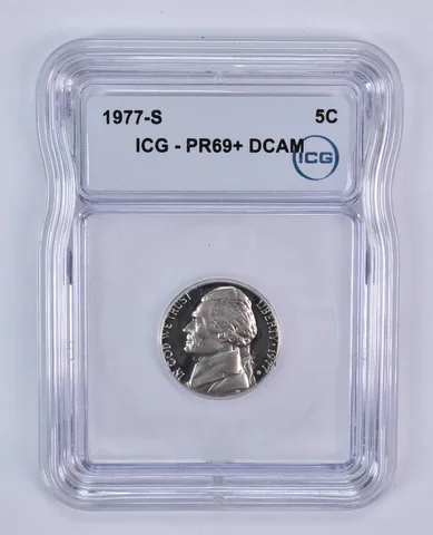 1977-S Jefferson Nickel PR69+ DCAM ICG
