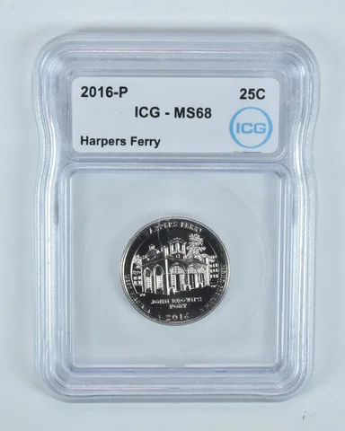 2016-P Washington Quarter ATB Harpers Ferry MS68 ICG