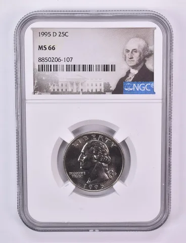 1995-D Washington Quarter MS66 NGC Special Label