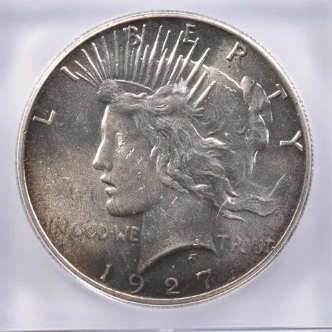 1927 Peace Silver Dollar MS61 ICG Beautiful Tone *2394