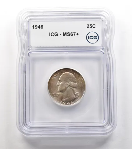 1946 Washington Quarter MS67+ ICG *6685