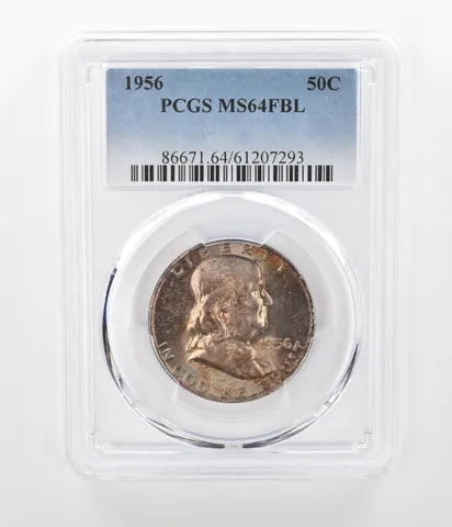 1956 Franklin Half Dollar MS64 FBL PCGS Beautiful Tone a1144