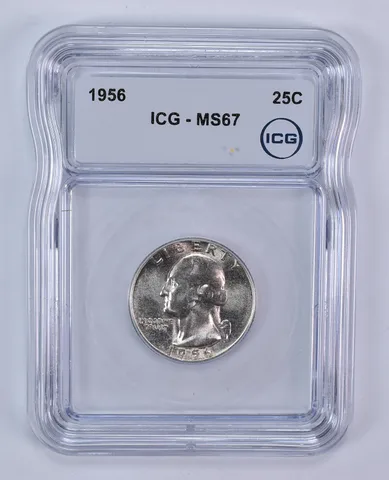 1956 Washington Quarter MS67 ICG