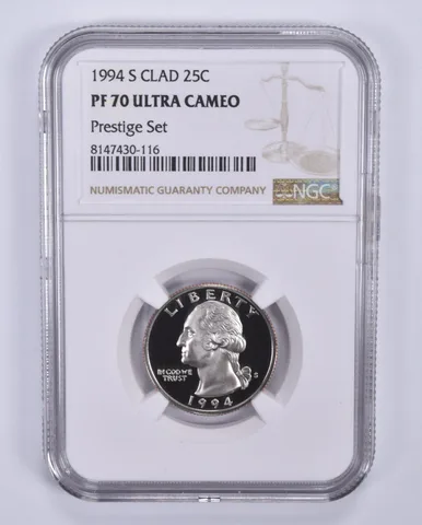 1994-S Washington Quarter CLAD Prestige Set PF70 UCAM NGC Brown Label