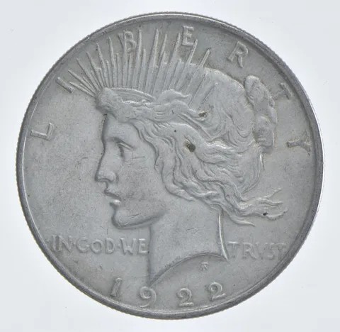 Better - 1922 Peace Silver Dollar - 90% US Coin *666