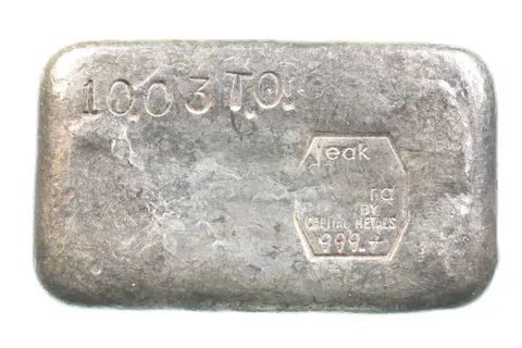 10.03 Troy Oz Silver Bar Deak Perera Vintage Poured Capital Metals *5555