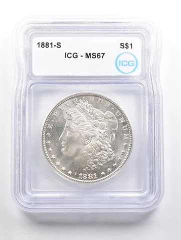 1881-S Morgan Silver Dollar MS67 ICG *6045