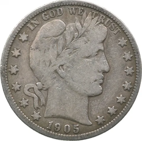 1905-S Barber Half Dollar a2419