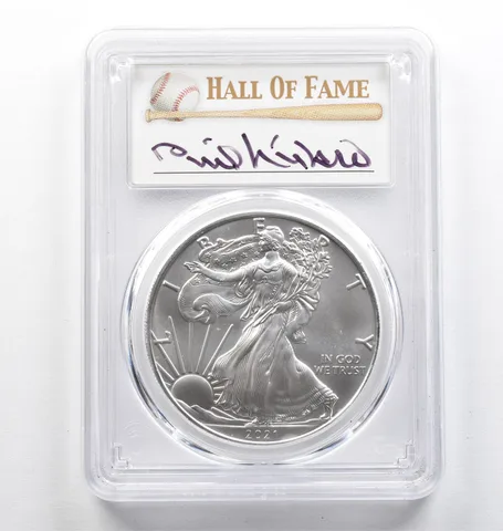 2021 (S) American Silver Eagle Niekro Emergency Issue FDOI MS70 PCGS *9422