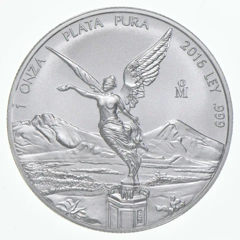 2016 Mexico 1 Onza Libertad 1 Oz Silver BU