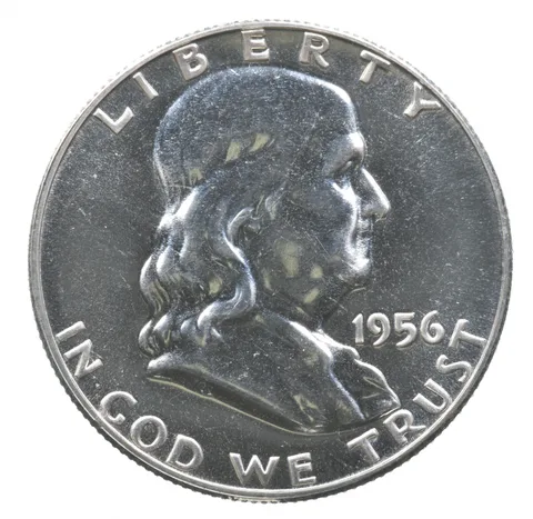 1956 Type 2 Franklin Half Dollar *4633