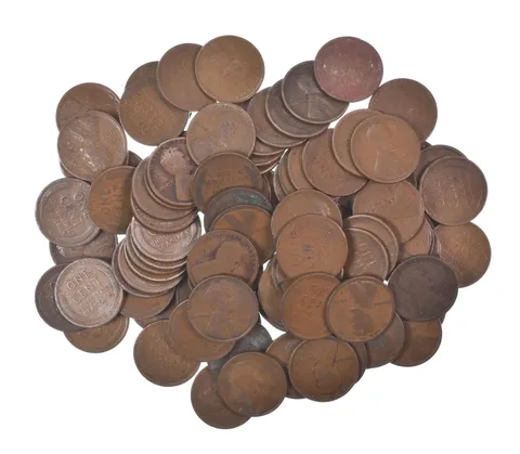 Lot of 100 1910-1919 Lincoln Wheat Cents - 2 Rolls - Collection *580