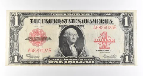 1923 $1 Legal Tender Red Seal Large Note Fr#40 *4595