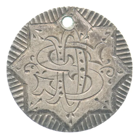 1875 Seated Liberty Dime Love Token Victorian S D *5500