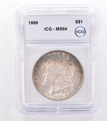 1889 Morgan Silver Dollar MS64 ICG Beautiful Tone *8706