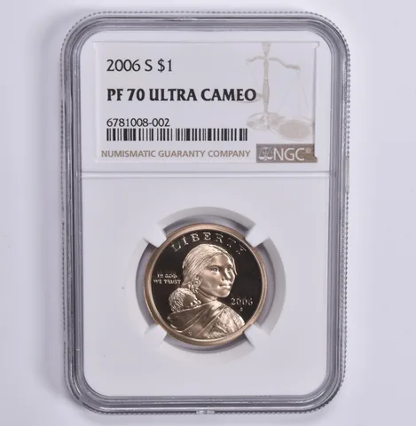 2006-S Sacagawea $1 PF70 NGC UCam Brown Lbl