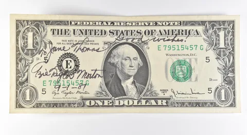 1977 A $1 Richmond VA FRN Green Seal Courtesy Signature *9626